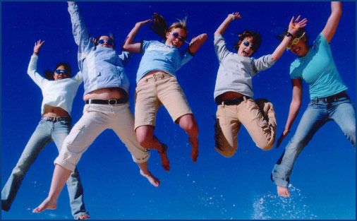 People having fun